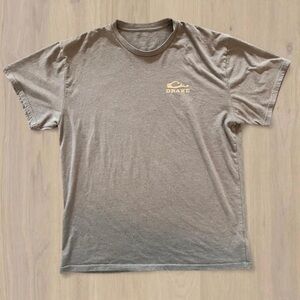 Drake Short Sleeve Crew Tee in Taupe with Small Logo